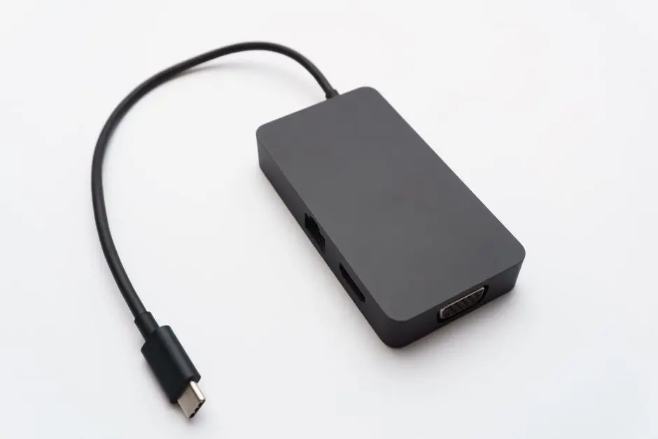 USB-C hub متعدد المنافذ يحتوي HDMI وUSB وEthernet - الفرق عن docking station