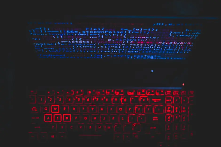 لوحة مفاتيح مضيئة وكود برمجي تمثل تكلفة Grok Build للمطور