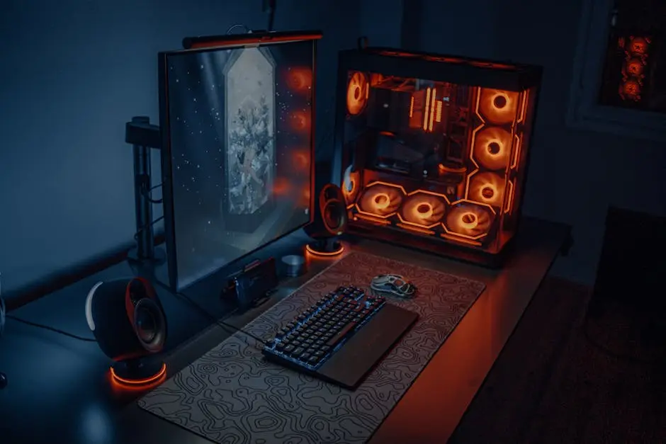تجميعة PC قيمنق بإضاءة RGB لتشغيل لعبة Subnautica 2 بكفاءة