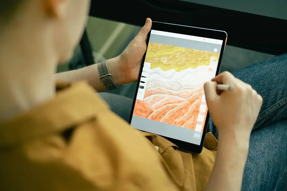رسم رقمي على آيباد برو M5 بشاشة OLED - أفضل آيباد 2026 للمحترفين