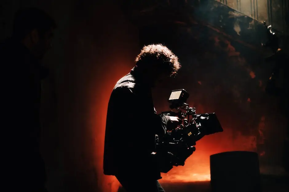 مصور سينمائي يلتقط مشهدًا واقعيًا بإضاءة سينمائية شبيهة بمخرجات Luma Ray 2