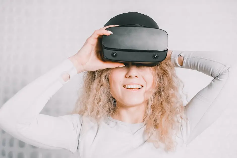 مستخدمة تجرب نظارة VR مستقلة تشبه Meta Quest 3S