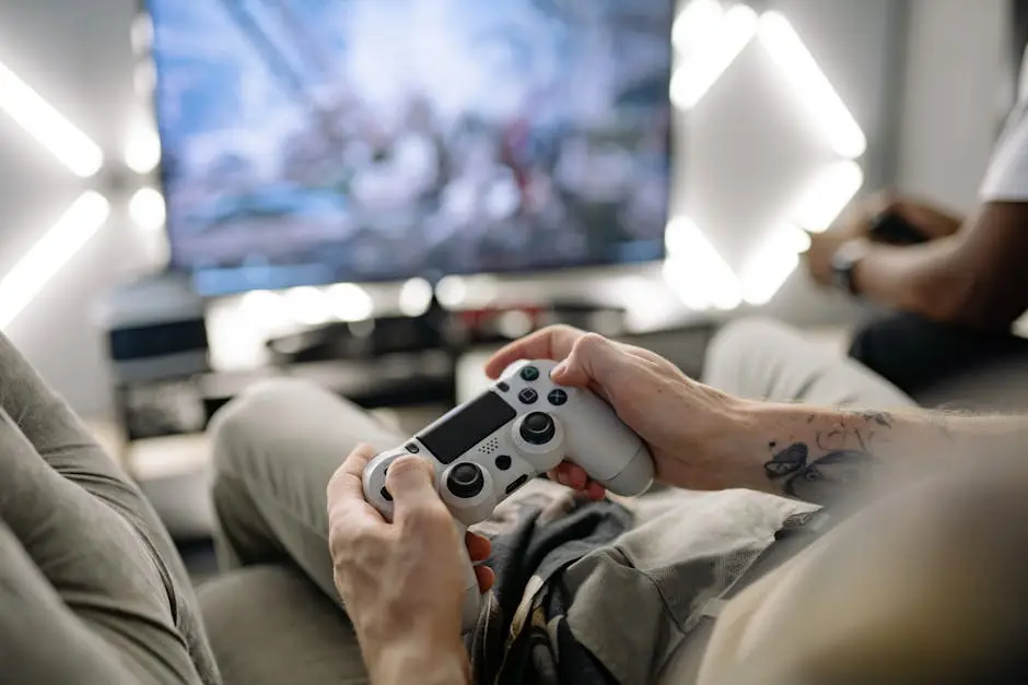 تنزيل ألعاب بلايستيشن بلس مايو 2026 على PS5 في غرفة المعيشة