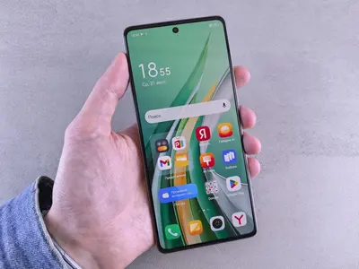 هاتف ذكي يعمل بنظام اندرويد 17 مع واجهة تطبيقات حديثة