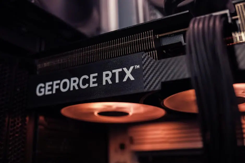 كرت شاشة GeForce RTX داخل تجميعة بي سي قيمنق متقدمة للألعاب