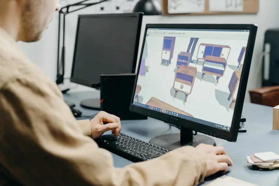 تصميم ديكور بالذكاء الاصطناعي ثلاثي الأبعاد على الكمبيوتر