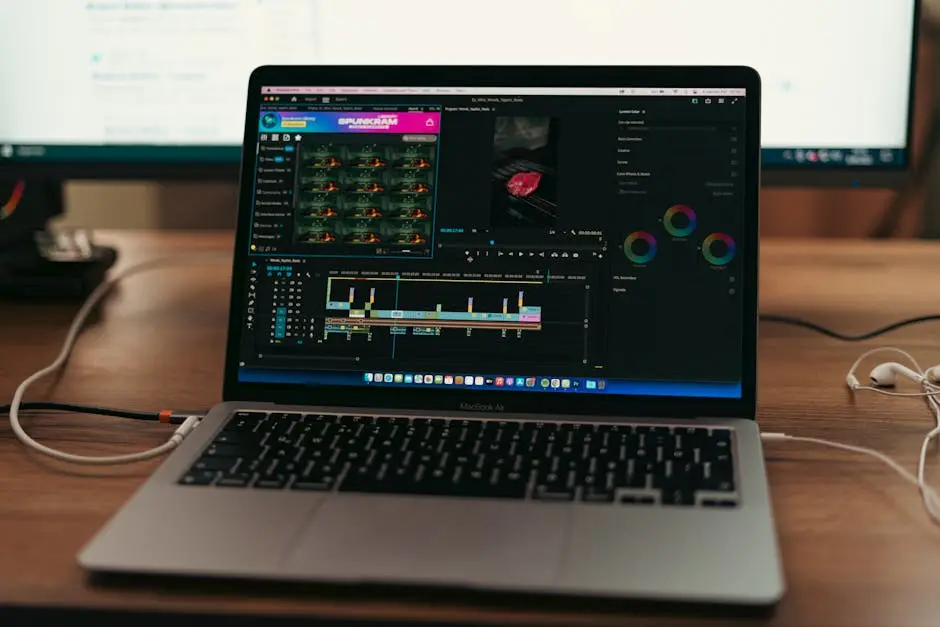 لابتوب MacBook يعرض محرر صور ويب يشبه Pixlr وSnapEdit لتعديل الصور بالذكاء الاصطناعي