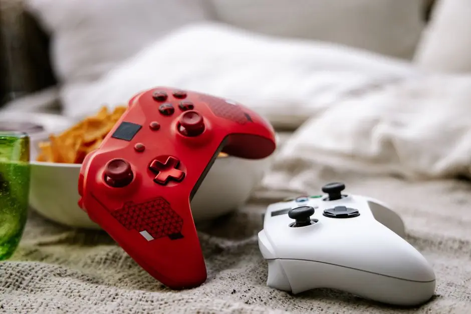 يد تحكم Xbox حمراء وبيضاء تجسّد قرار شراء FC 27